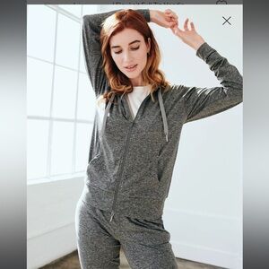 Quince flowknit full zip hoodie (I have matching joggers as well)